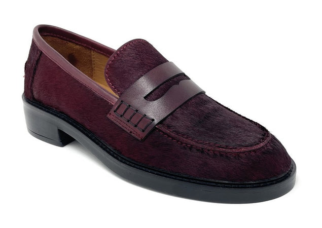 Emanuelle Vee mocassini donna Uma in cavallino bourgundy 811 30