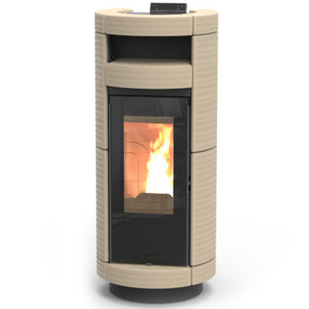 Thermorossi Termostufa a Pellet Dorica Supreme Maiolica Natural Plus Evo 12,3 kW