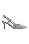 TWENTY FOUR HAITCH Scarpe con Tacco Azzurro da donna