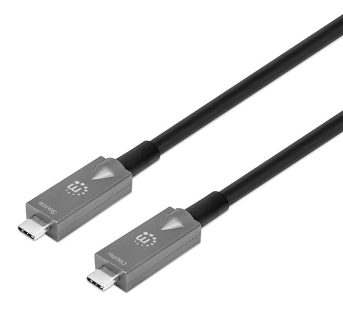 Cavo Ottico Attivo Dati e Video USB 3.2 Gen 2 USB-C&trade M/M Fibra Ottica 4K 10 m