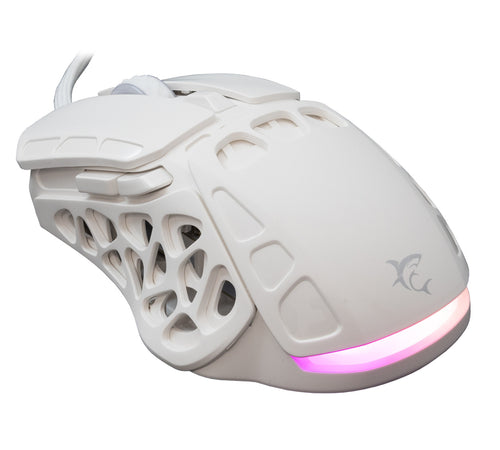 Mouse Ottico Gaming LED RGB con Cavo USB 7200 dpi Bianco, ECTOR