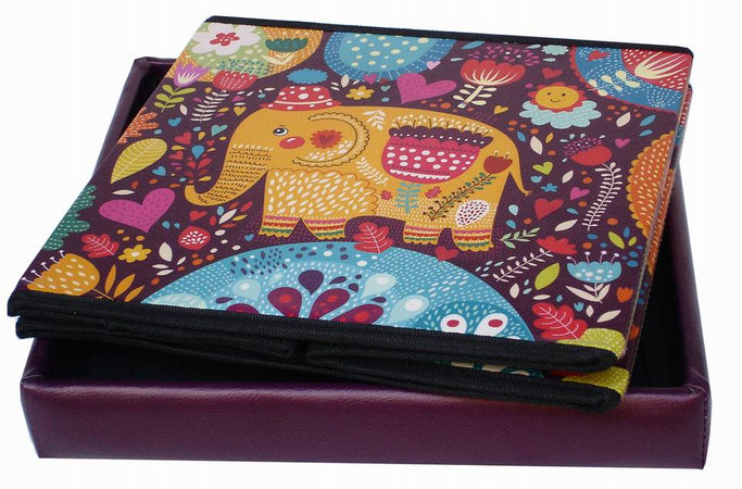 Biscottini Pouf Contenitore Richiudibile Elefante 32x32x32 Biscottini Ecopelle Design