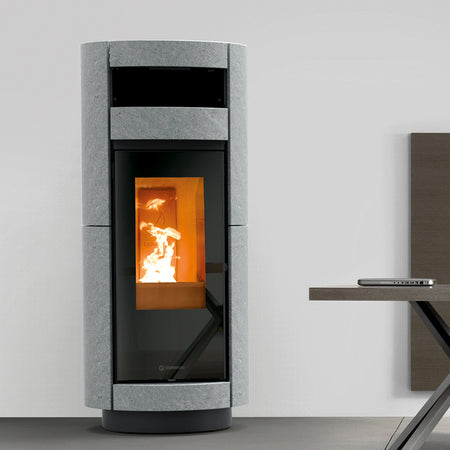Thermorossi Termostufa a Pellet Dorica Supreme Stone Natural Plus Evo 12,3 kW