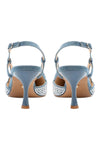 TWENTY FOUR HAITCH Scarpe con Tacco Azzurro da donna