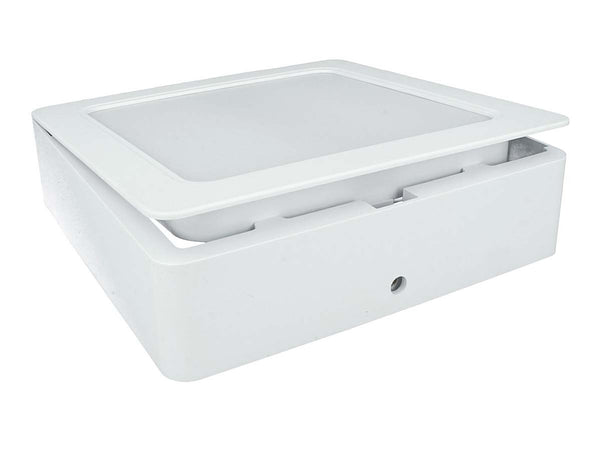 Faretto Led Da Incasso Quadrato 12W 1200LM Freddo 6000K 145X145mm Montaggio 2 In 1 Da Plafone e Da Incasso