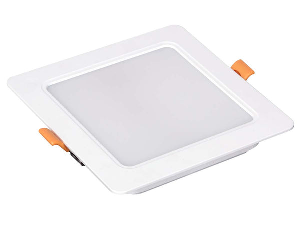 Faretto Led Da Incasso Quadrato 12W 1200LM Freddo 6000K 145X145mm Montaggio 2 In 1 Da Plafone e Da Incasso