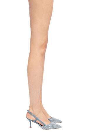 TWENTY FOUR HAITCH Scarpe con Tacco Azzurro da donna