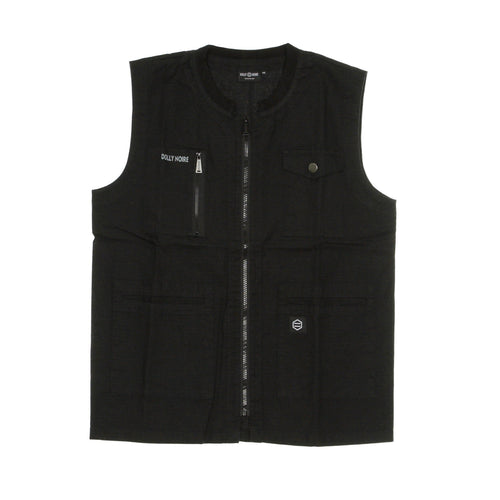 DOLLY NOIRE Smanicato Uomo Gilet Ripstop Black da uomo