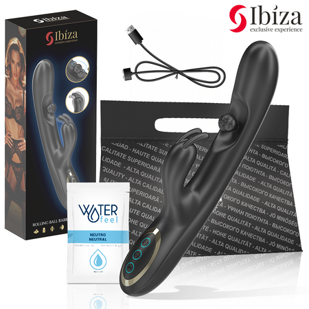 IBIZA POTENTE VIBRATORE RABBIT CON PERLA ROTANTE MASSAGGIANTE