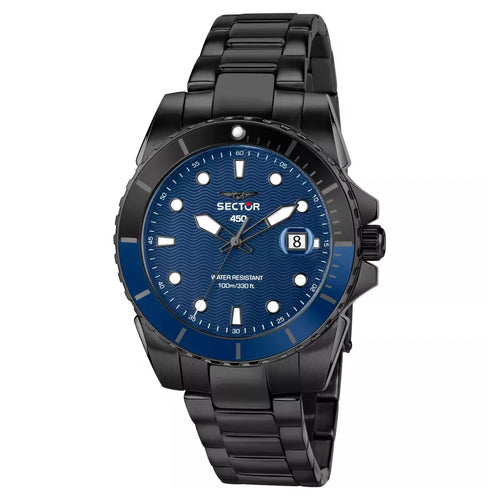 Orologio SECTOR uomo serie 450 datario acciaio nero