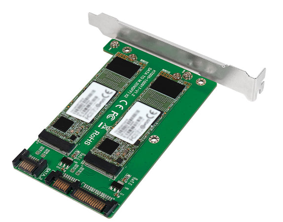 Adattatore 2x SATA SSU a 2x M.2 SATA