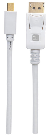 Cavo Mini DisplayPort Maschio a DisplayPort Maschio 4K 60Hz 1m Bianco