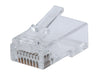 Confezione 100 Plug Modulari RJ45 Passante Cat6 FastCrimp UTP