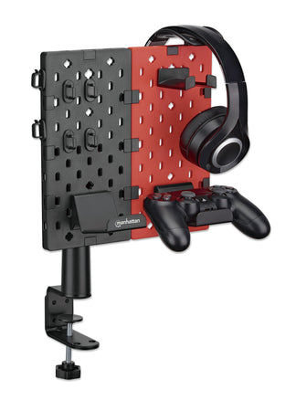 Organizer da Scrivania con Pannello Forato e Supporto per Accessori
