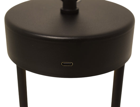 Lampada da Tavolo LED Portatile in Ferro con Maniglia
