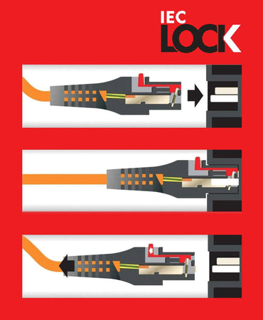 Cavo Prolunga C20 180&deg a C19 180&deg con Blocco IEC 1m