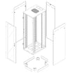 Armadio Rack NextGen 19'' 600x800 47U Nero