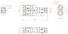 Connettore Adattatore Cat.6 RJ45 1F/2F Configurazione 1:1 Impermeabile IP68