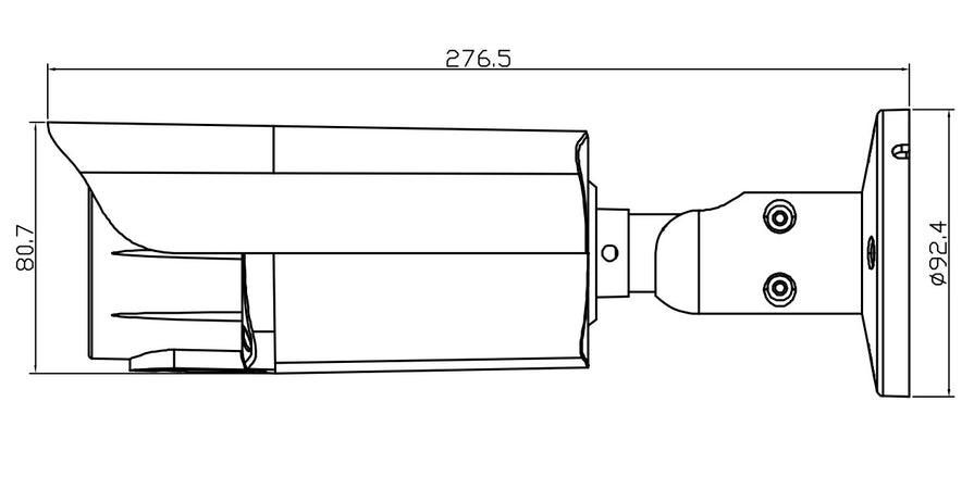 Telecamera IP Motorizzata Bullet IR H.265 da 5MP IP67 Rilevamento Basato su AI, DGM5545GCAT
