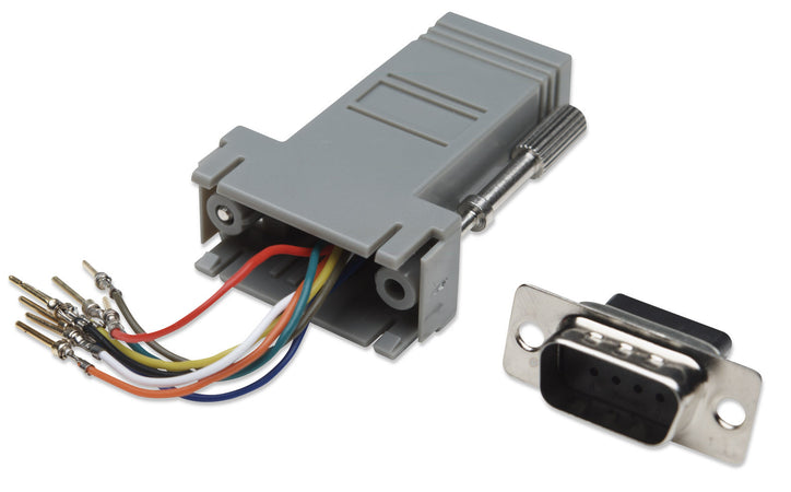 Adattatore Modulare DB 9p. M / RJ45 8 fili