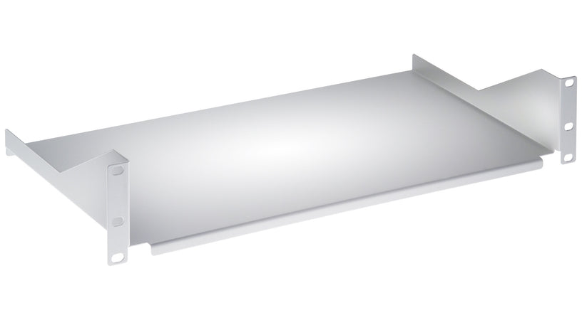 Mensola per Rack 19'' 250 mm 2U Grigia 2 punti