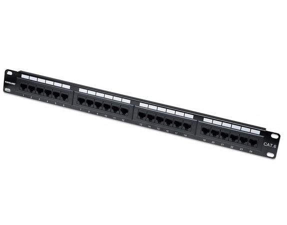 Pannello Patch UTP 24 posti RJ45 cat. 6