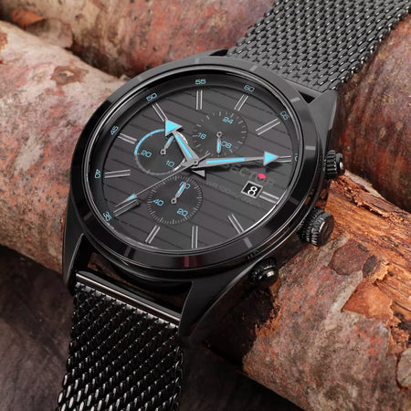 Orologio SECTOR uomo serie 770 cronografo acciaio mesh nero