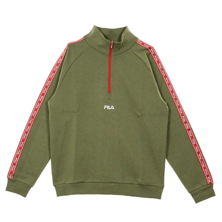 FILA Felpa Leggera Collo Alto Uomo Udell Deep Lichen Green da uomo