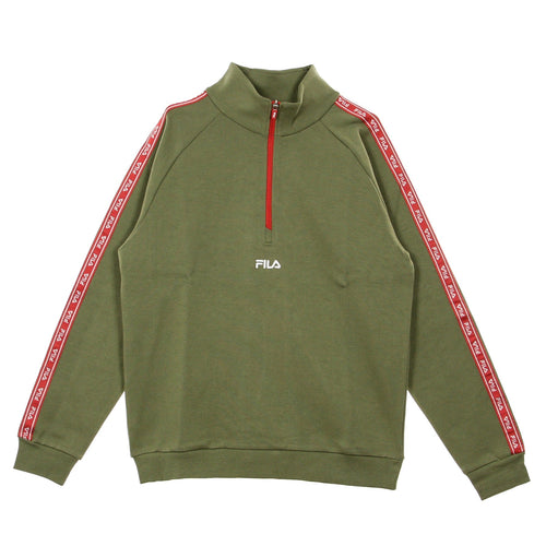 FILA Felpa Leggera Collo Alto Uomo Udell Deep Lichen Green da uomo
