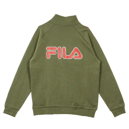 FILA Felpa Leggera Collo Alto Uomo Udell Deep Lichen Green da uomo