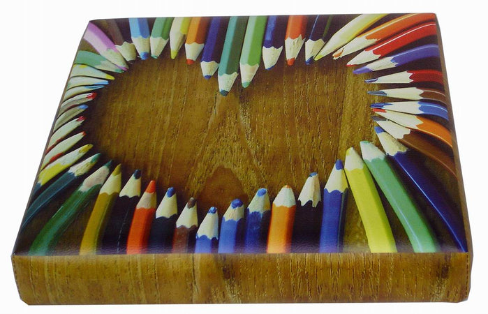 Biscottini Biscottini Pouf Contenitore Pieghevole 32x32x32 Ecopelle Cuore Multiuso Casa