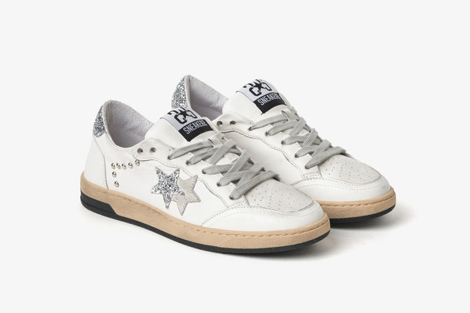 2Star sneakers donna Week star bianco argento 2SD5028 064