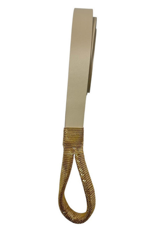 Orciani Cinture Avorio/oro da donna