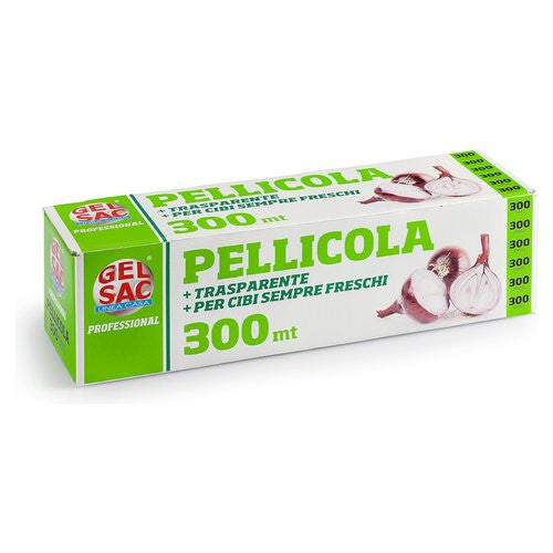 GEL SAC Pellicola alimenti L. 300m H.29 cm Sp. 9 Micron Trasparente