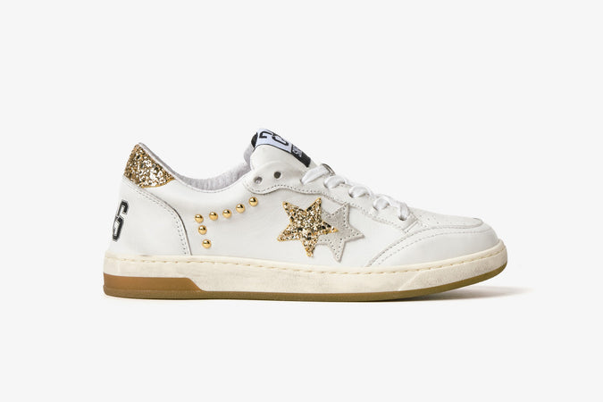 2Star sneakers donna Week star bianco oro 2SD5029 074