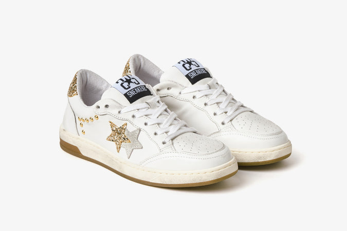 2Star sneakers donna Week star bianco oro 2SD5029 074
