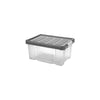 TONTARELLI Contenitore salvaspazio PUZZLE BOX Con Coperchio Grafite 14L