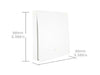 Interruttore Da Parete Wireless WiFi + RF 433 Con 1 Tasto Attacco Semplice Dove Si Vuole Senza Filo