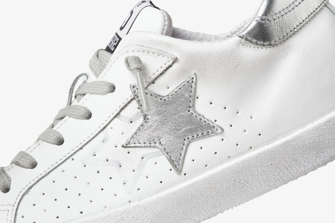 2Star sneakers donna Prime star bianco argento 2SD5103 064