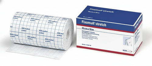 Fascia autoadesiva ipoallergenica fixomull stretch per fissaggio cateteri m 10 x 5 cm