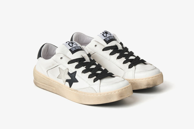 2Star sneakers uomo enjoy star white-black 2SU5072 034