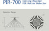 Sensore di Movimento a Soffitto per Kit Allarme 433Mhz, PIR-700