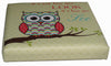Biscottini Pouf contenitore richiudibile in ecopelle gufo Praticissimo 32x32x32 realizzato