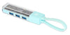 Hub Combo USB 3.0 USB-C&trade e USB-A 4 Porte Verde Trasparente