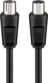 Cavo Antenna TV M/F 10,0 m nero