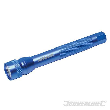 Torcia per vigilanti sorveglianza in alluminio Originale Silverline 175mm Silverline