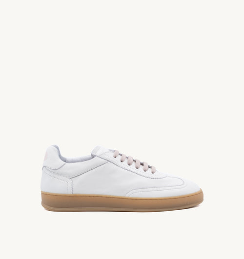 Soldini sneakers donna Akira Vieste in pelle bianco peonia 80000VSL2