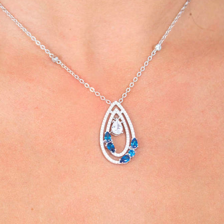 Collana MORELLATO donna Tesori argento 925 / pietre blu