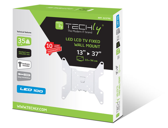 Supporto a muro per TV LED LCD 13''-37'' fisso Bianco