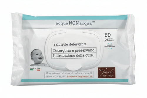 Fiocchi di riso acqua non acqua salviette detergenti 60 pezzi